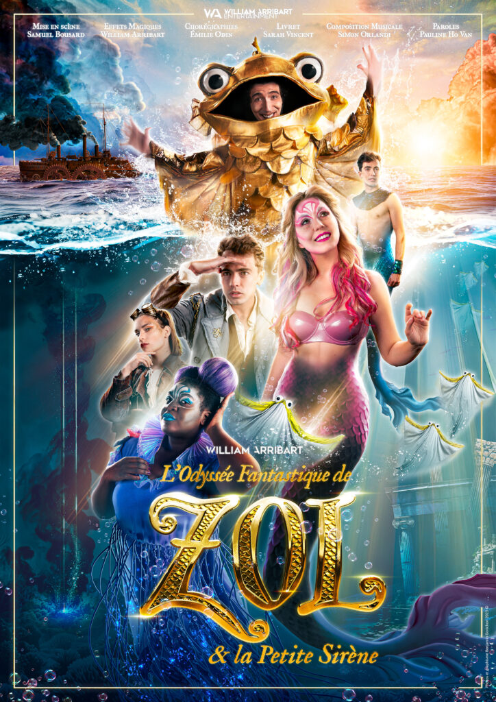 Affiche de la pièce l'odyssée fantastique de Zol, et la petite sirène - Cie Mouvementé Danse !